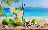 A glass of Truly Spiked Seltzer Mojito
