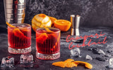 Two glasses of Campari cocktail