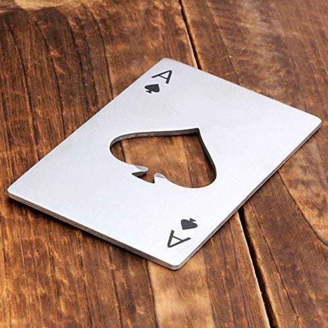 Bottle Opener-Stainless Steel Credit Card Size Casino Bottle Opener for Your Wallet-2 pcs