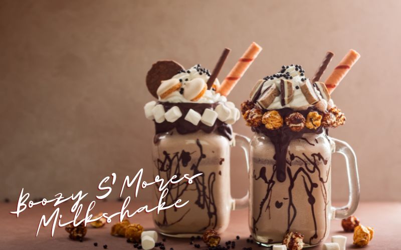 Boozy S'Mores Milkshake Recipe