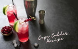 A glass of Cape Codder cocktail