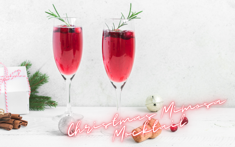 Christmas Mimosa Mocktail Recipe