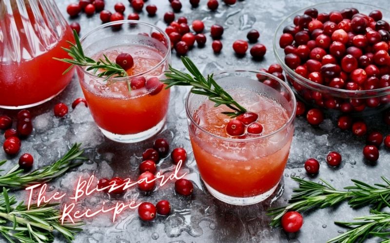 Glasses of the blizzard cocktail