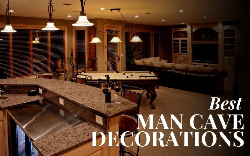 Mancave with pool table, bar area, and TV