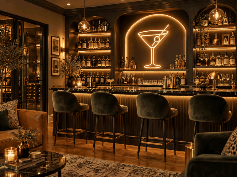 Creative Custom Neon Sign Ideas for Home Bars and Cocktail Rooms
