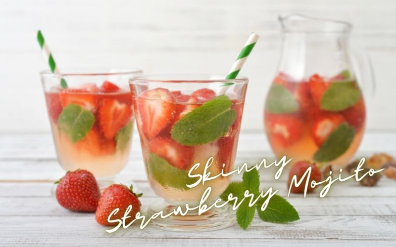 Skinny Strawberry Mojito