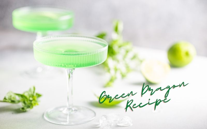 glass of Green Dragon cocktail