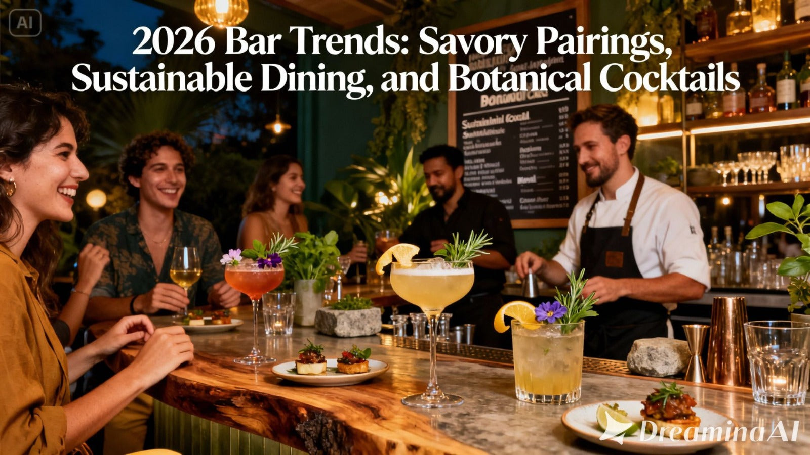 2026 Bar Trends: Savory Pairings, Sustainable Dining, and Botanical Cocktails