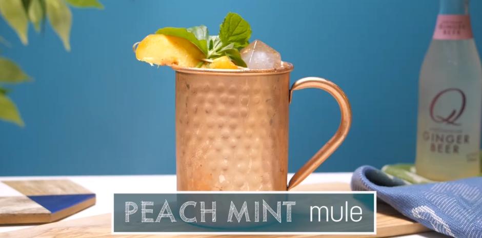 The Easiest Peach Mint Mule Recipe You'll Ever Find