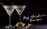 two glasses of a dry martini