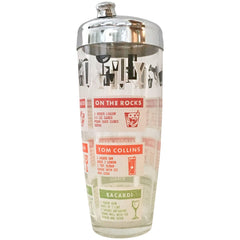 COCKTAIL SHAKER WITH RECIPES