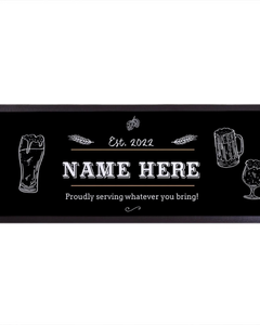 PERSONALIZED BAR MAT