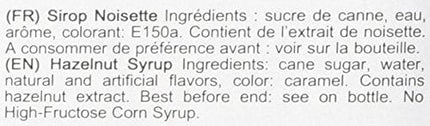 1883 Philibert Routin Noisette Hazelnut Syrup 1l