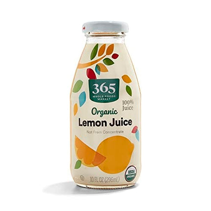 365 by Whole Foods Market, Organic 100% Lemon Juice, 10 Fl Oz Bottle