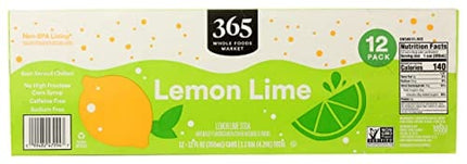 365 by Whole Foods Market, Soda Lemon Lime, 12 Fl Oz, 12 Pack