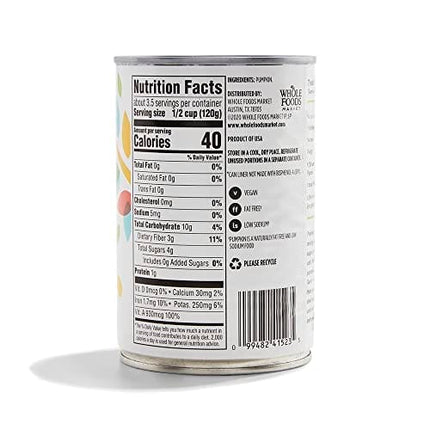 365 Everyday Value Canned Pumpkin, 15 oz