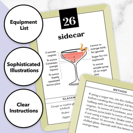 Cocktails Made Simple Recipe Cards: Easy Recipes for the Home Bartender