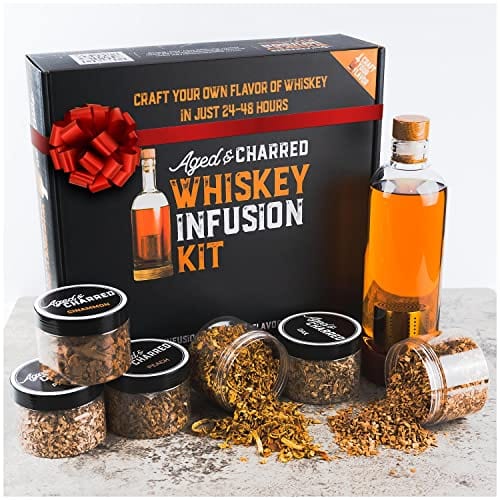 DIY Whiskey Making Kit - Gifts for Men, Husband, or Brother - Whiskey Infusion Kit for Whisky, Bourbon, Whiskey Lovers - Mixology Set for Bartender - Make Your Own Whiskey Kit
