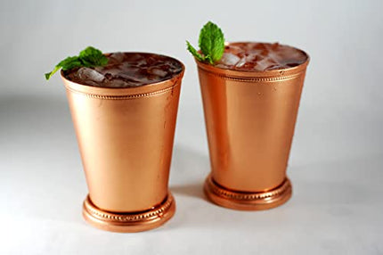 Alchemade 100% Pure Copper 12 Ounce Derby Cup Without A Handle For Mint Juleps, Moscow Mules, or any Beverage - Great Addition to Any Copper Collection