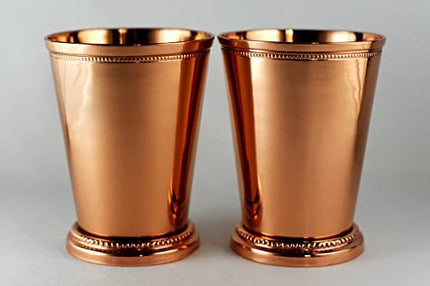 Alchemade 100% Pure Copper 12 Ounce Derby Cup Without A Handle For Mint Juleps, Moscow Mules, or any Beverage - Great Addition to Any Copper Collection