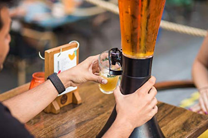 HOPR Tabletop Chiller and Beverage Dispenser & Beer Tower - 96 Oz Capacity with Super Chill Rod