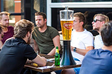 HOPR Tabletop Chiller and Beverage Dispenser & Beer Tower - 96 Oz Capacity with Super Chill Rod