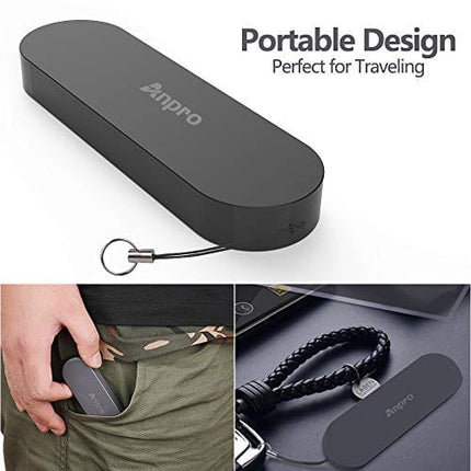 Anpro Portable Straw Collapsible Straw- Reusable Straws with Case, Stainless Steel Telescopic Metal Straws with Key Chain & Cleaning Brush For Travel, Home and Work,Bottle Brush-2 Pack