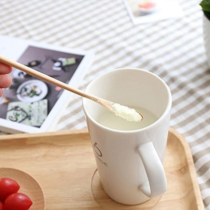 AOOSY Mixing Spoons, 10 x Cocktail Spoons, Swizzle Sticks for Drinks, Multifunctional 7.96 inches Natural Beech Wood Long Handle Drink Spoons Cocktail Stirrer Sticks Mixing Bar Spoon