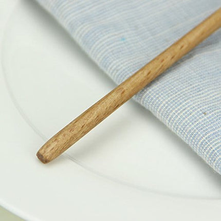 AOOSY Mixing Spoons, 10 x Cocktail Spoons, Swizzle Sticks for Drinks, Multifunctional 7.96 inches Natural Beech Wood Long Handle Drink Spoons Cocktail Stirrer Sticks Mixing Bar Spoon