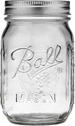 Ball Regular Mouth Pint 16-oz Mason Jar with Lids and Bands (Pack of 24)