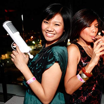 The Original Alcohol Shot Gun - Load Your Favorite Alcohol, Shoot and Drink - Epic Party Alcohol Accessory - Holds a 1.5 Ounce Shot - White