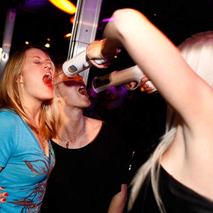 The Original Alcohol Shot Gun - Load Your Favorite Alcohol, Shoot and Drink - Epic Party Alcohol Accessory - Holds a 1.5 Ounce Shot - White