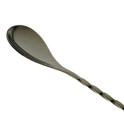 Barfly Bar Spoon, Teardrop End 11 13/16" (30.0 Cm), Gun Metal Black