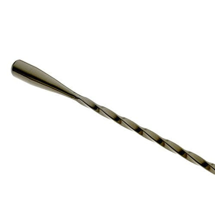 Barfly Bar Spoon, Teardrop End 11 13/16" (30.0 Cm), Gun Metal Black