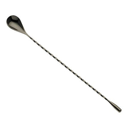 Barfly Bar Spoon, Teardrop End 11 13/16" (30.0 Cm), Gun Metal Black