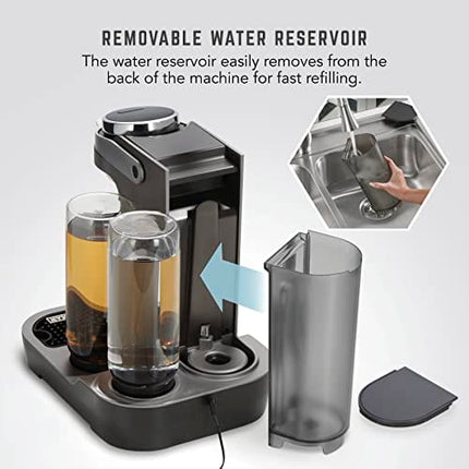 Bartesian Duet Cocktail Machine, 2 Glass Spirit Bottles, 55310