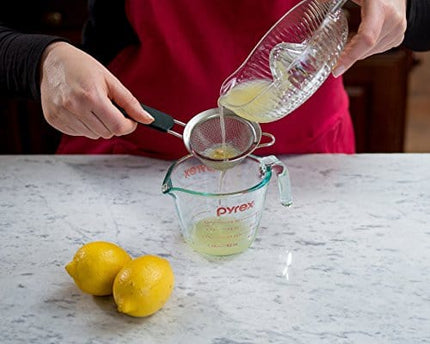 Bellemain Fine Mesh Strainer Basket - Stainless Steel Colander with Handle - Flour Sifter for Baking - Kitchen Food Strainer Sieve, Tea, Rice, Spaghetti, Pasta Strainer Set of 3-3.4”, 5.5”, 7.5”