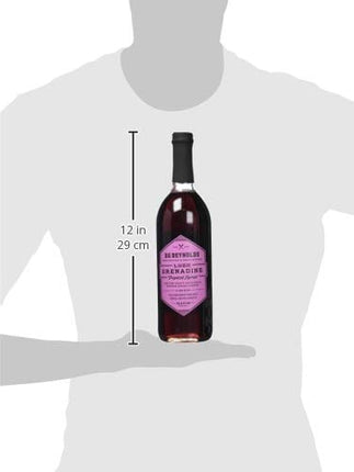 BG Reynolds Natural Tiki Cocktail Cane Syrup, Lush Grenadine, 750 ml, Packaging May Vary