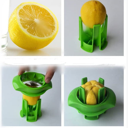 1PC Lemon & Lime Wedge Slicer Cutter to Garnish Food Lemon  Splitter Fruit Slicer Apple Separator Orange Cutter Enjoy Slices of Lemon and Lime Wedges in Seconds (Green)