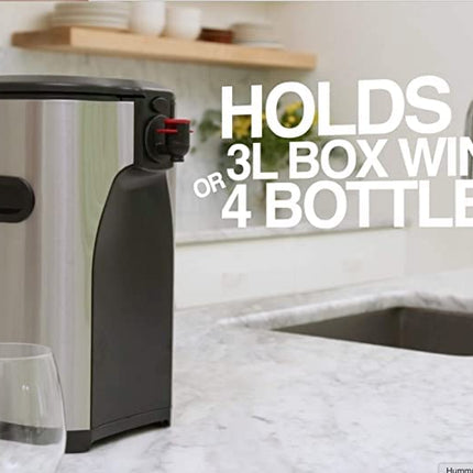 Boxxle Box Wine Dispenser, 3-Liter, Stainless Steel