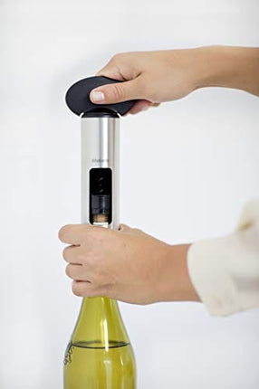 Brabantia Classic Corkscrew Bottle Opener - Matte Steel, 369360, Medium