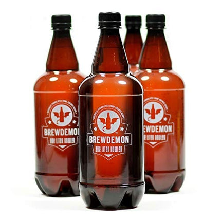 BrewDemon Craft Beer Kit with Bottles - Conical Fermenter Eliminates Sediment and Makes Great Tasting Home Made Beer - 1 gallon pilsner, stout, and IPA