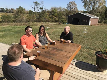 Brushes with Benefits Beer Glass Can Shaped Drinking Glasses Set Of 4 Libby 209 16oz USA American Flag Cool Birthday Present or Christmas Gift for Dad, Veterans Day, Kitchen, Home Bar, 4th of July!…