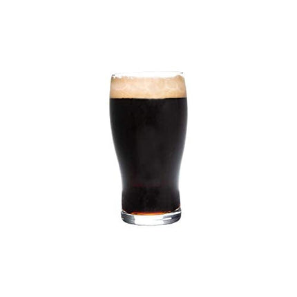 Burns Glass Beer Glasses, Classic English Pub Drinking Glass, 20 Oz. (Set of 4)