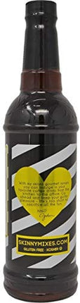 Jordan's Skinny Syrups Sugar Free Signature Series Salted Dark Chocolate Espresso 750 ml (Pack of 2) with By The Cup Coaster