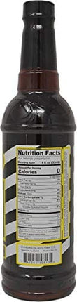Jordan's Skinny Syrups Sugar Free Signature Series Salted Dark Chocolate Espresso 750 ml (Pack of 2) with By The Cup Coaster