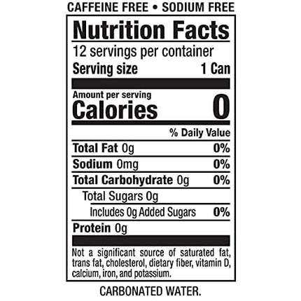 Canada Dry Original Sparkling Seltzer Water, 12 fl oz cans, 12 pack