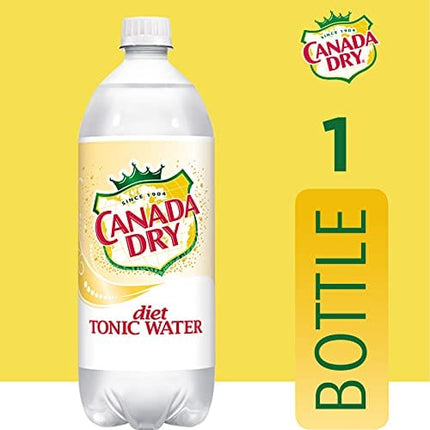 Diet Canada Dry Tonic Water, 1 Liter Bottle