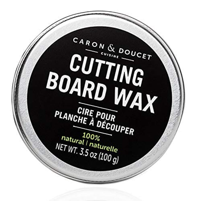 Caron & Doucet - Cutting Board & Butcher Block Conditioning Oil & Wood Finishing Wax Bundle | 100% Plant-Based & Vegan, Best for Wood & Bamboo Conditioning & Sealing | Does NOT Contain Mineral Oil!