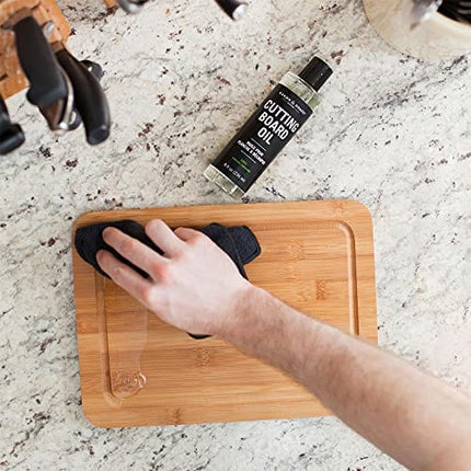 Caron & Doucet - Cutting Board & Butcher Block Conditioning Oil & Wood Finishing Wax Bundle | 100% Plant-Based & Vegan, Best for Wood & Bamboo Conditioning & Sealing | Does NOT Contain Mineral Oil!